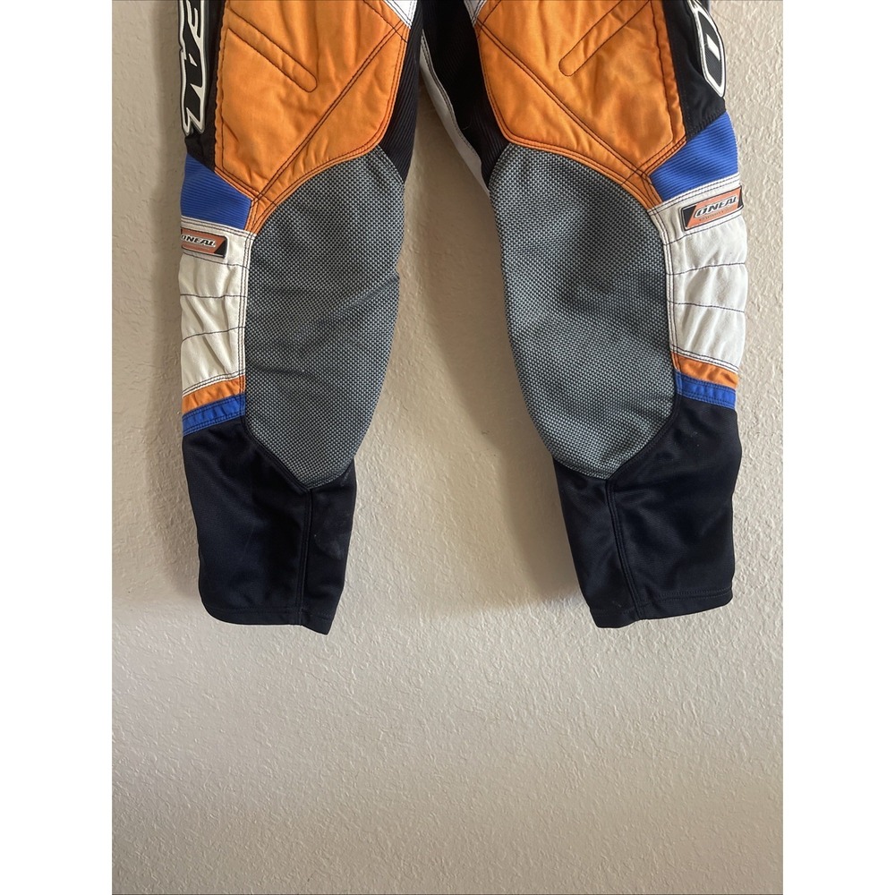 O'Neal Motocross Pants Men's 30" Black Blue & Orange - Picture 6 of 13